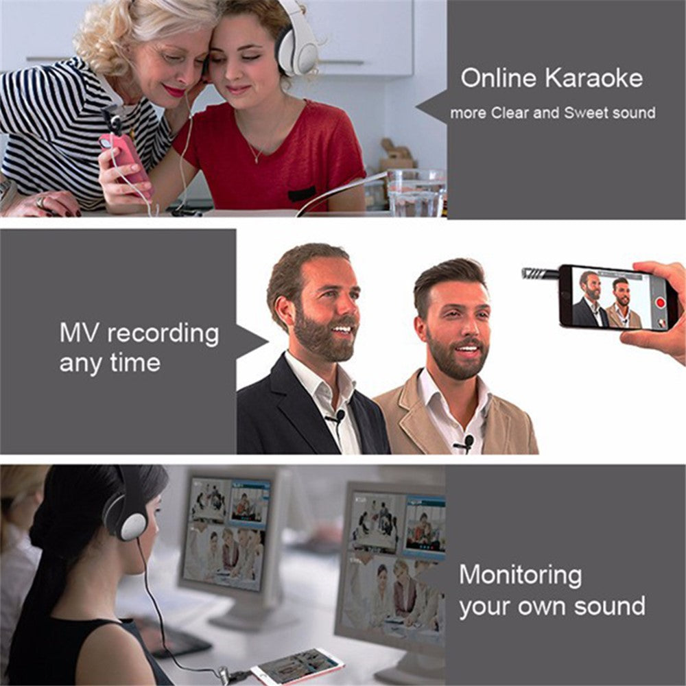 YANMAI R2 Rotatable Mini Microphone Video Recording 4-Pole 3.5mm Mobile Phone Mic