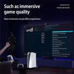 Q10 2.4G Trådløs HD-videospilkonsol 128G Plug and Play-spillemaskine med 2 gamepads til PSP