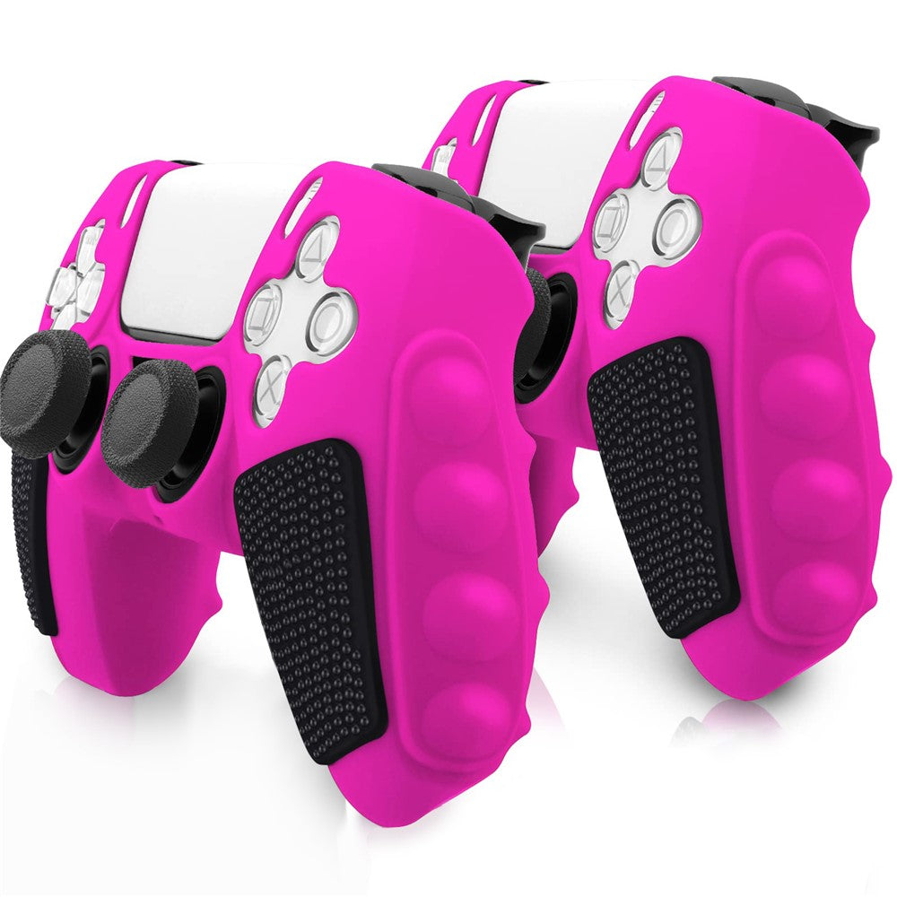 For Sony PlayStation 5 Controller Silicone Case Color Matching Protective Cover (Without Joy-Pad Caps)