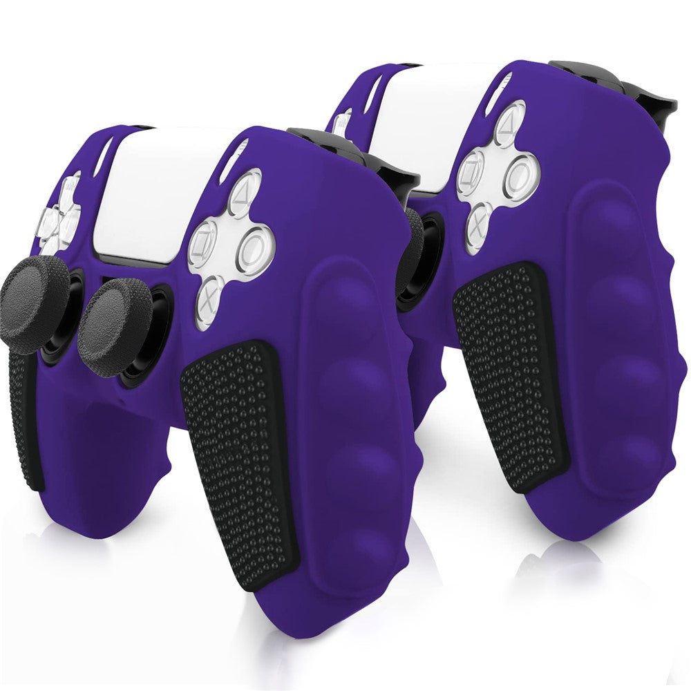 For Sony PlayStation 5 Controller Silicone Case Color Matching Protective Cover (Without Joy-Pad Caps)
