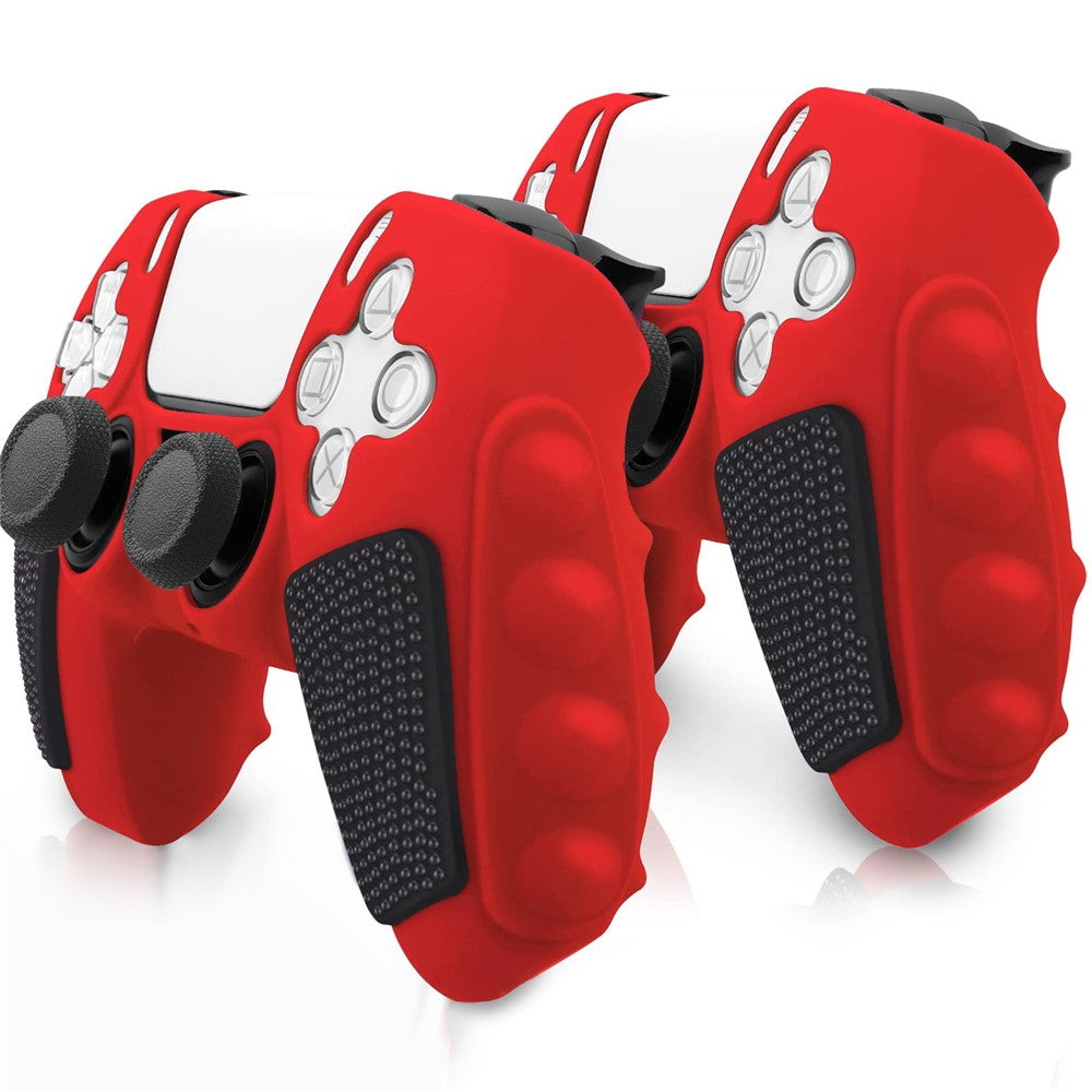 For Sony PlayStation 5 Controller Silicone Case Color Matching Protective Cover (Without Joy-Pad Caps)