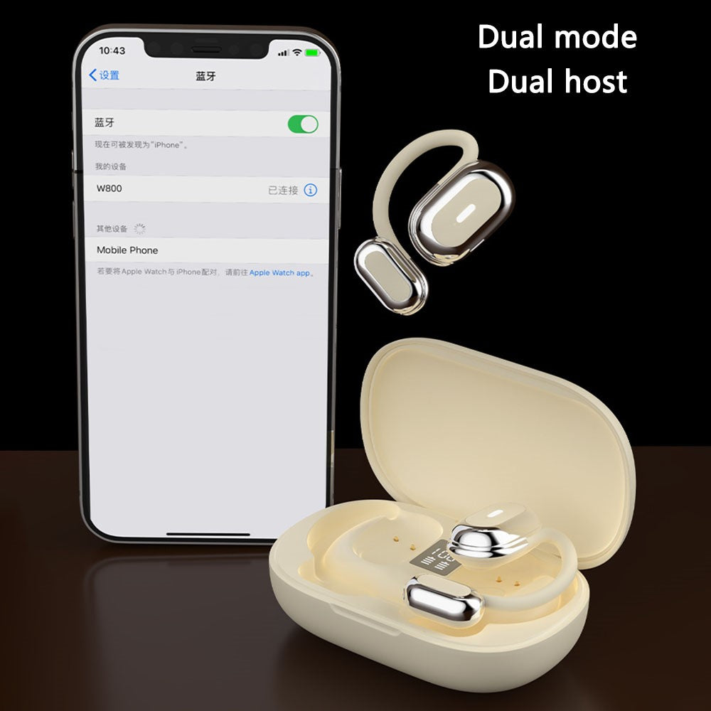 W800 Bluetooth-kompatibel retningsbestemt trådløs hovedtelefon til klare telefonopkald