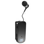 K65 Incoming Call Vibration Digital Display Retractable Lavalier Bluetooth-compatible Earphones