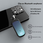 K65 Incoming Call Vibration Digital Display Retractable Lavalier Bluetooth-compatible Earphones