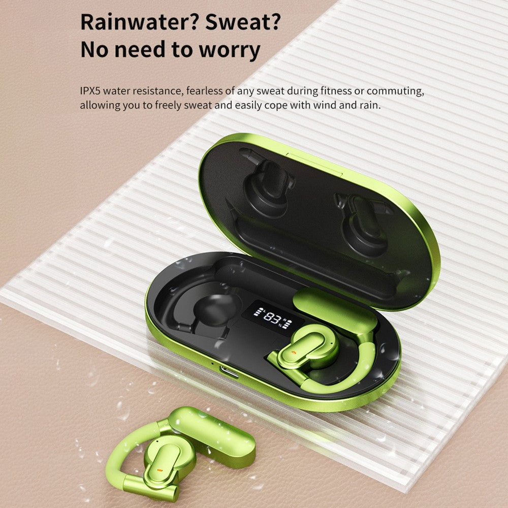 QH-009 OWS ørekrog Bluetooth-kompatibelt headset Knogleledning trådløst hovedtelefon Vandtæt øretelefon