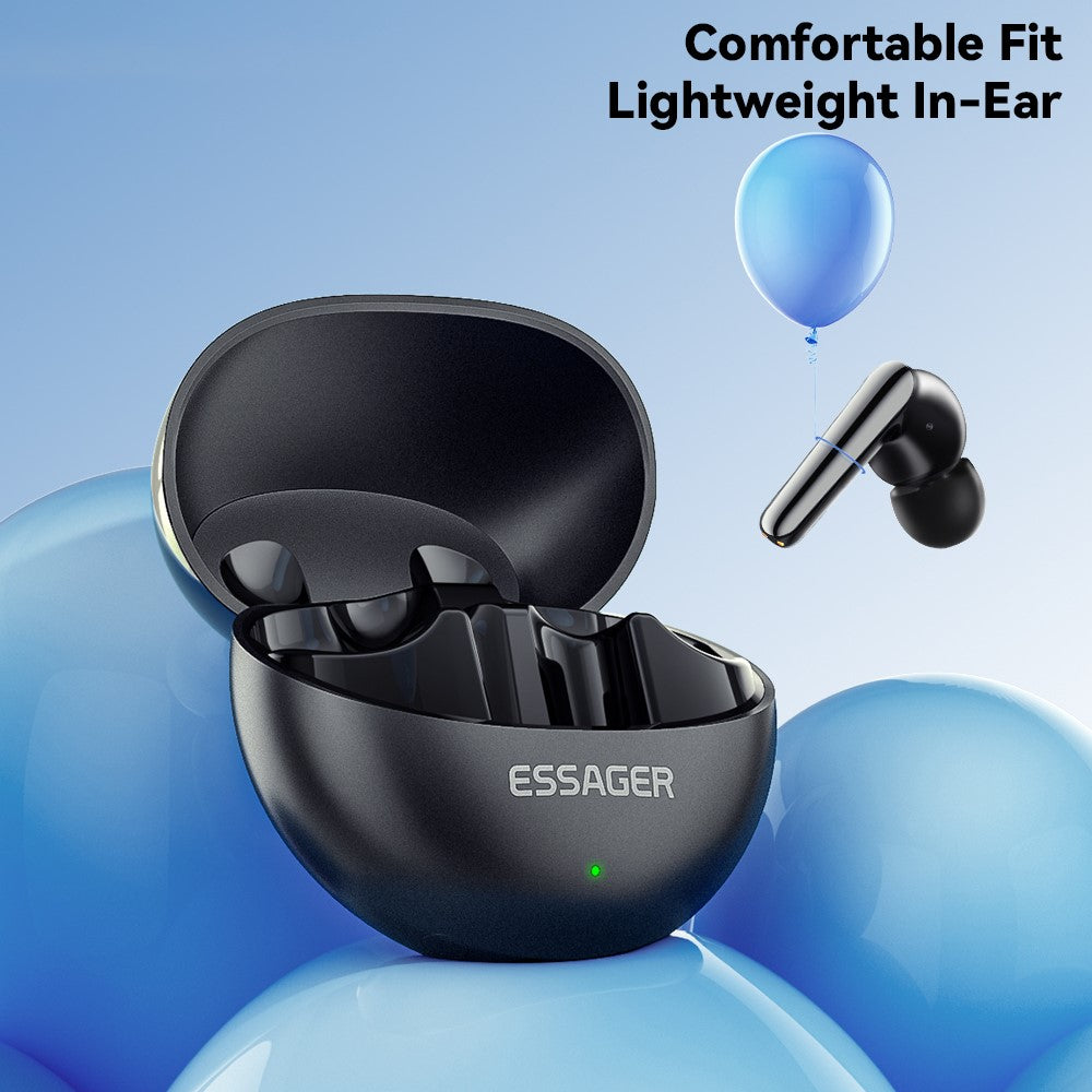 ESSAGER Noise Reduction Bluetooth-compatible Headset In-Ear Wireless Headphone TWS Earphone