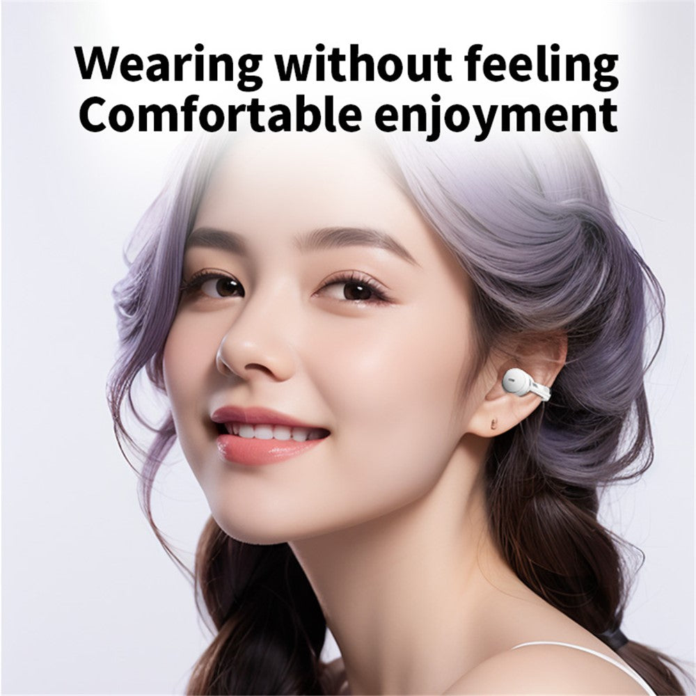 S39 ENC Støjreducerende Clip-On Bluetooth-kompatible Øretelefoner Ikke-In-Ear Sports Trådløse Hovedtelefoner