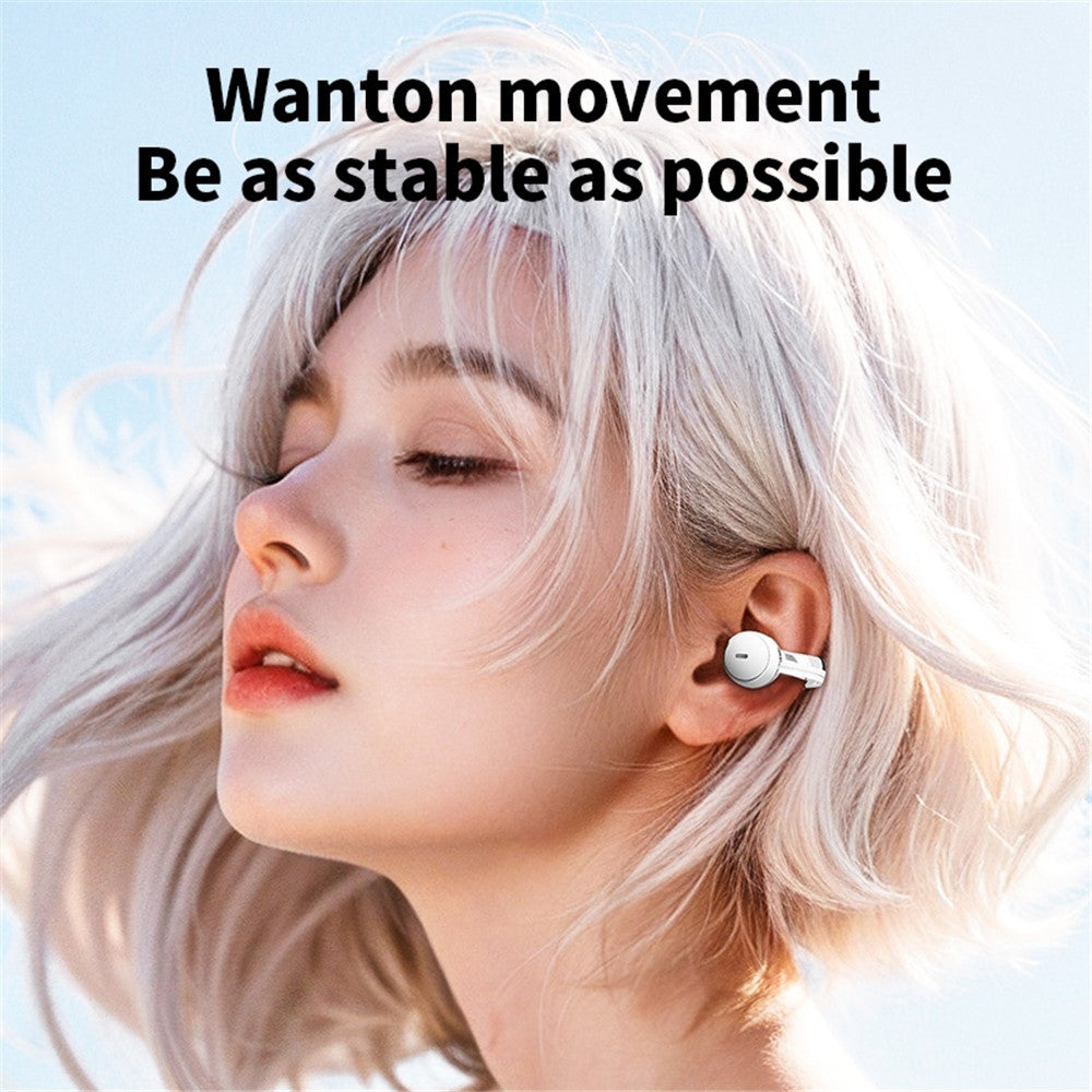 S39 ENC Støjreducerende Clip-On Bluetooth-kompatible Øretelefoner Ikke-In-Ear Sports Trådløse Hovedtelefoner