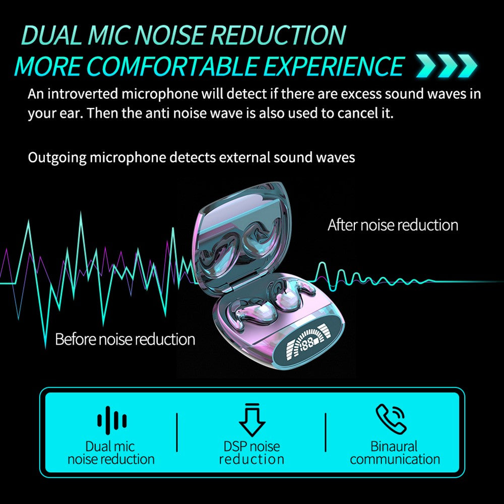 MD528 TWS Bluetooth-compatible Earphones IPX5 Waterproof ENC Noise Reduction Wireless Headphones