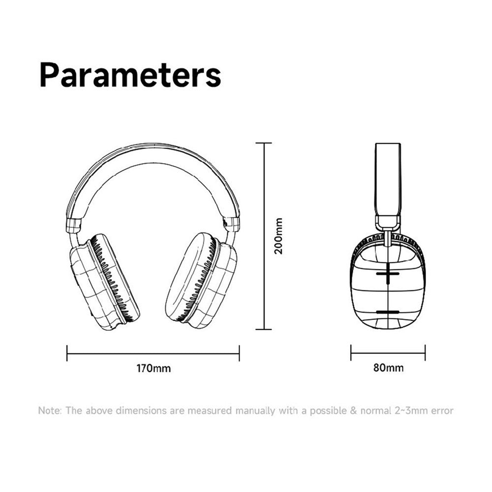 AWEI AT6 Trådløst Bluetooth-kompatibelt Gaming Headset 3.5mm AUX Kablet Hovedtelefon