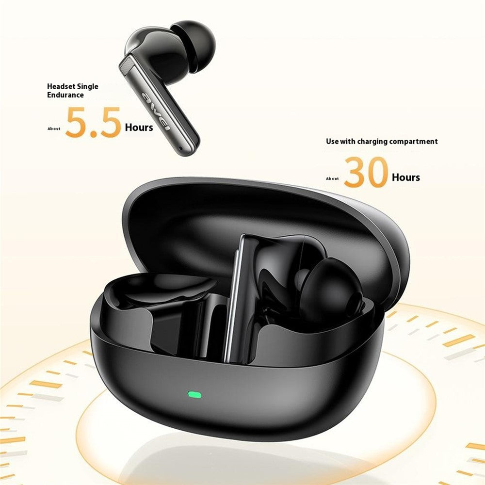 AWEI T88 Noise Reduction Bluetooth-compatible Headset TWS Wireless Headphone Waterproof Earphone