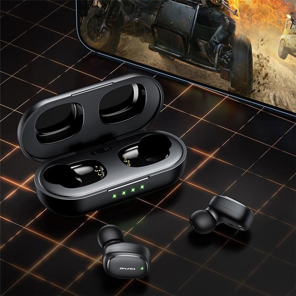 AWEI T13 Pro HiFi Stereo Sound Bluetooth-compatible Headset Touch Control Wireless Headphone Built-in 8mm Driver Unit