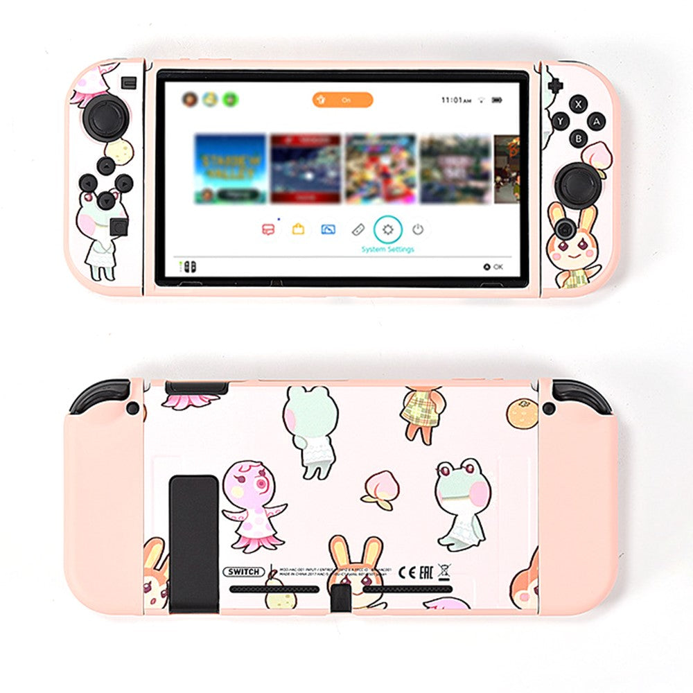 DATA FROG For Nintendo Switch Stylish Printed Protective Case Game Console Anti-Drop TPU Shell