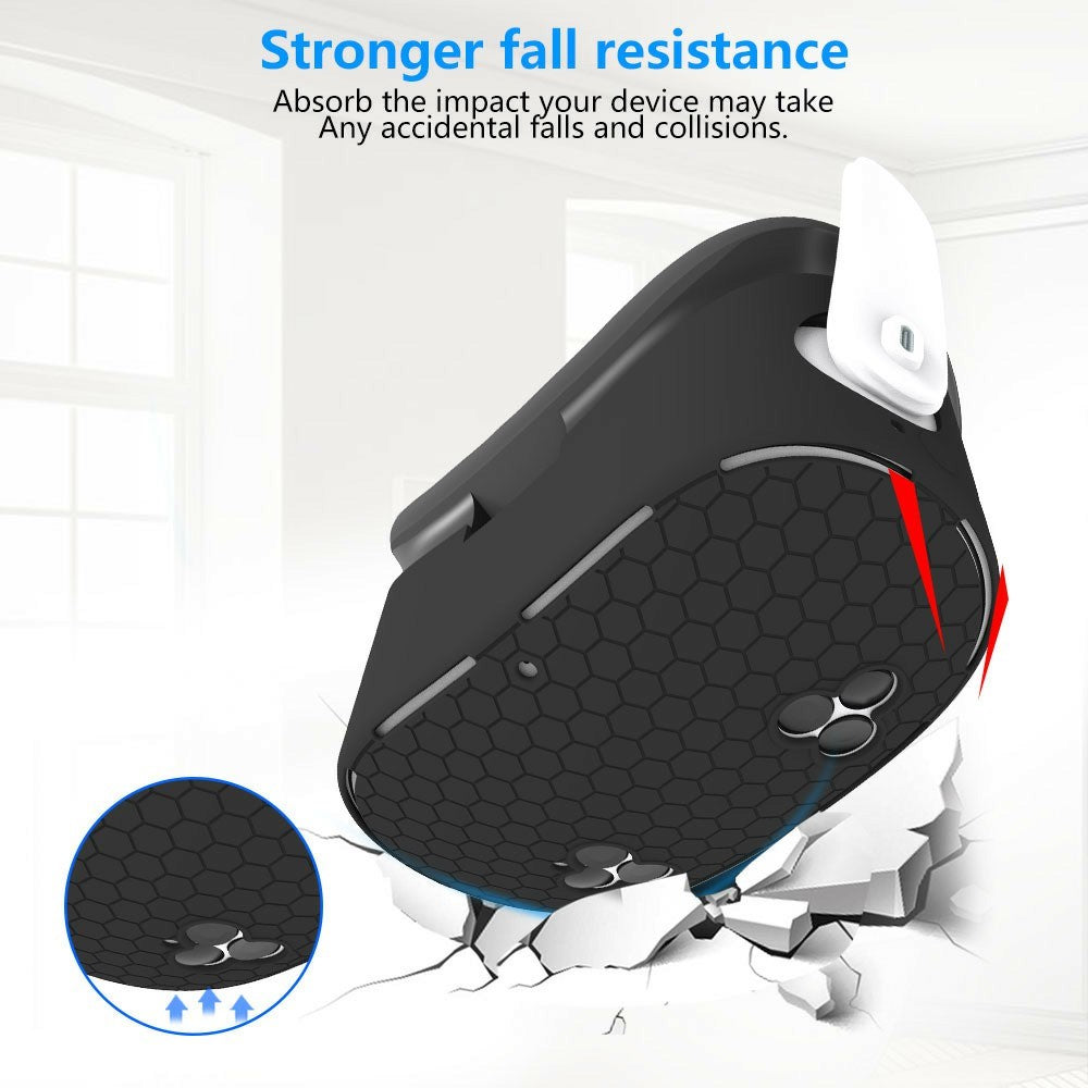 For Meta Quest 3S VR Silicone Case Honeycomb Texture Heat Dissipation Anti-Drop Cover
