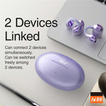 HILEO hi86 ENC Noise Reduction Stereo Wireless Earphones Clip-On Bluetooth-compatible Earbuds