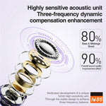HILEO hi86 ENC Noise Reduction Stereo Wireless Earphones Clip-On Bluetooth-compatible Earbuds