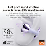 HILEO hi86 ENC Noise Reduction Stereo Wireless Earphones Clip-On Bluetooth-compatible Earbuds