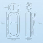 K75 LCD Screen Business Bluetooth-compatible Headset Noise Cancellation Earphone with Vibration Alert