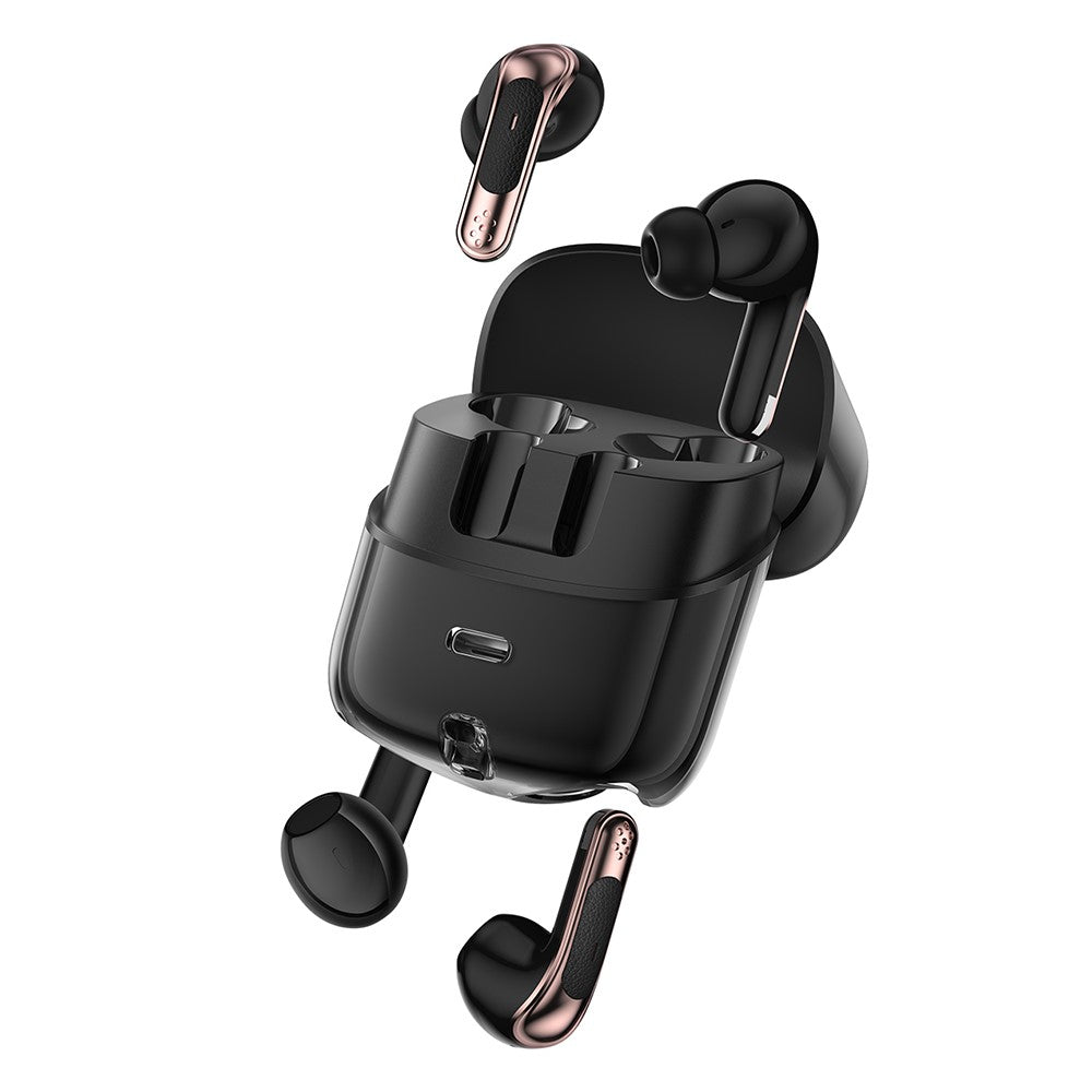 J17 2 Pair Bluetooth-compatible 5.4 Headphones LED Display Stereo Sports Earbuds
