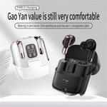 J17 2 Pair Bluetooth-compatible 5.4 Headphones LED Display Stereo Sports Earbuds