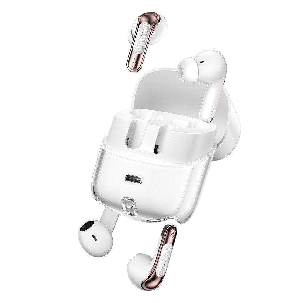 J17 2 Pair Bluetooth-compatible 5.4 Headphones LED Display Stereo Sports Earbuds