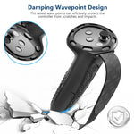1 par til Meta Quest 3 / 3S Controller Grips Cover Silikone Forlængede Håndtag Tilbehør