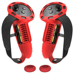 1 par til Meta Quest 3 / 3S Controller Grips Cover Silikone Forlængede Håndtag Tilbehør