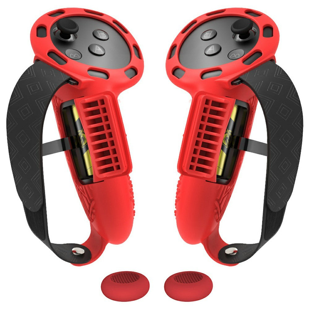 1 par til Meta Quest 3 / 3S Controller Grips Cover Silikone Forlængede Håndtag Tilbehør