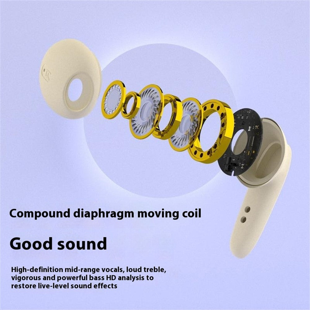 BH28 TWS Bluetooth-compatible 5.3 Earphones Touch Control Wireless Music Gaming Headset