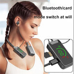 S8 Sport Running Neckband Bluetooth-compatible Headset Digital Display Music Calling Earphone Support TF Card