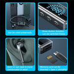 S8 Sport Running Neckband Bluetooth-compatible Headset Digital Display Music Calling Earphone Support TF Card