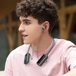 S8 Sport Running Neckband Bluetooth-compatible Headset Digital Display Music Calling Earphone Support TF Card