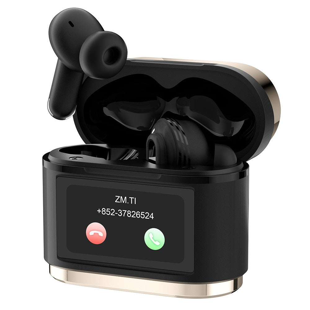 BD2 Smart Digital Display Pekskärm Trådlöst Bluetooth-kompatibelt Headset ANC+ENC Brusreducering