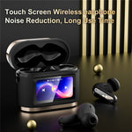 BD2 Smart Digital Display Touch Screen Wireless Bluetooth-compatible Headset ANC+ENC Noise Cancelling