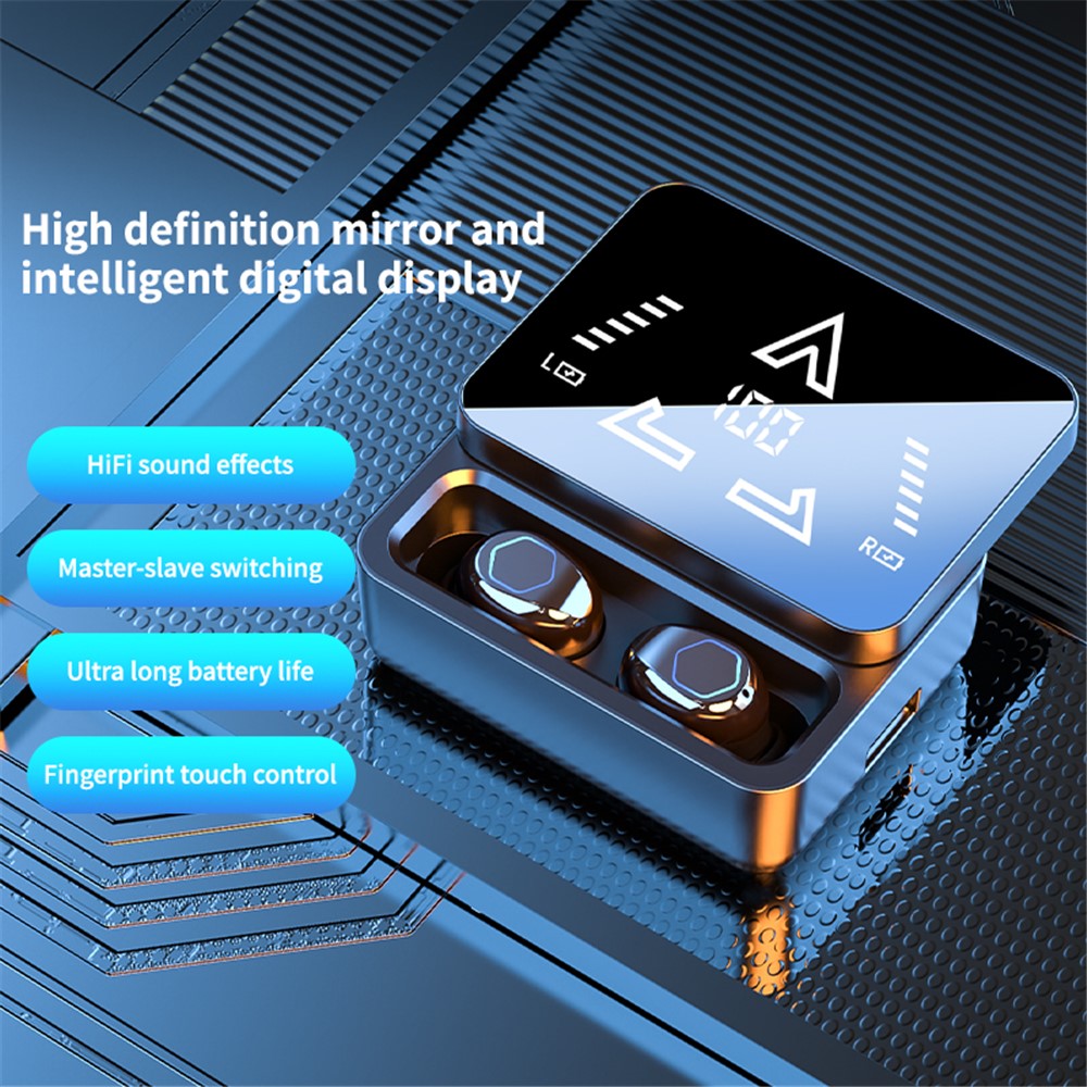 M48pro Wireless In-ear Bluetooth-compatible Earbuds HiFi Sound IPX7 Waterproof Headphones