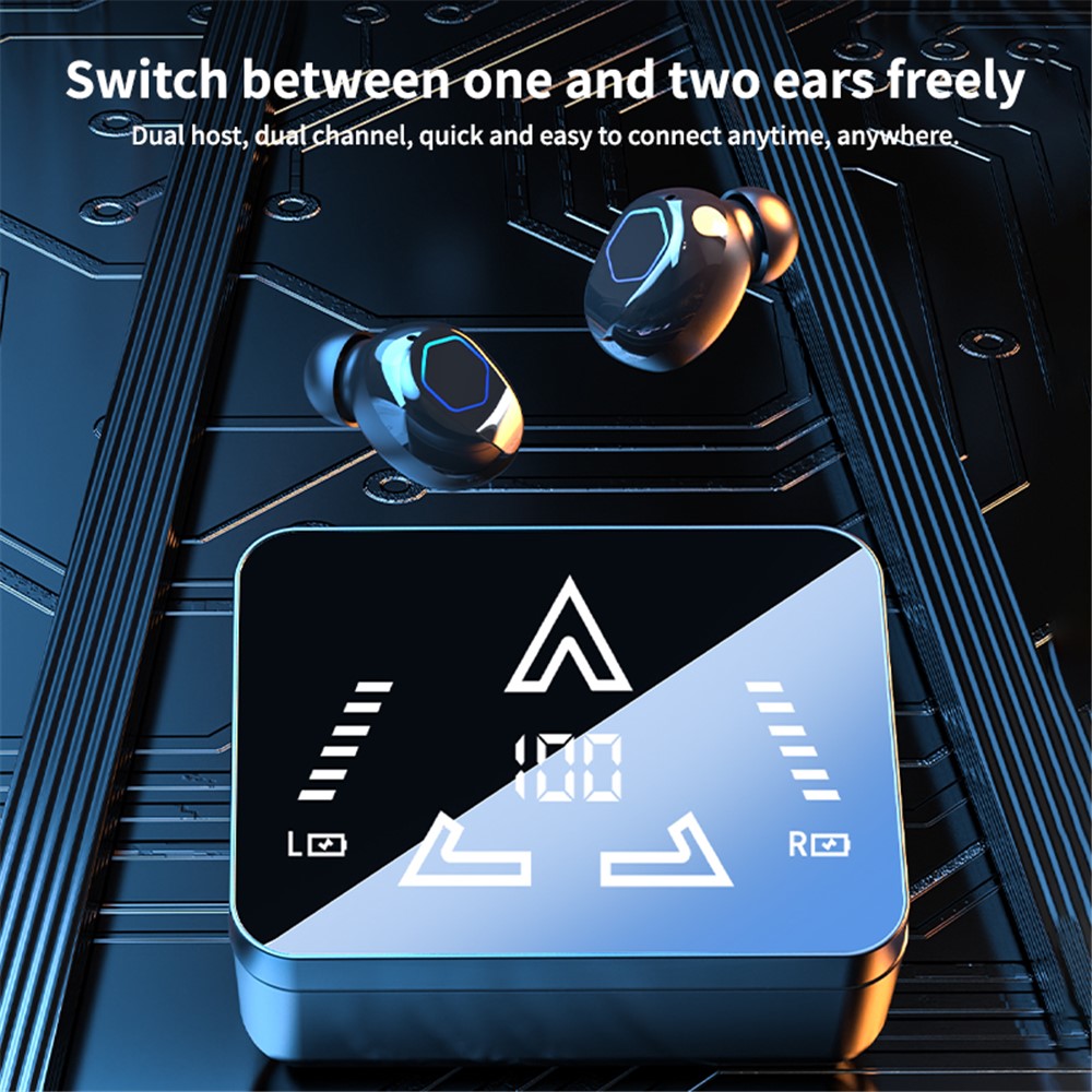 M48pro Wireless In-ear Bluetooth-compatible Earbuds HiFi Sound IPX7 Waterproof Headphones