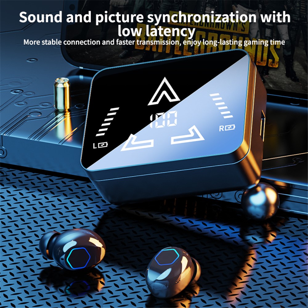 M48pro Wireless In-ear Bluetooth-compatible Earbuds HiFi Sound IPX7 Waterproof Headphones