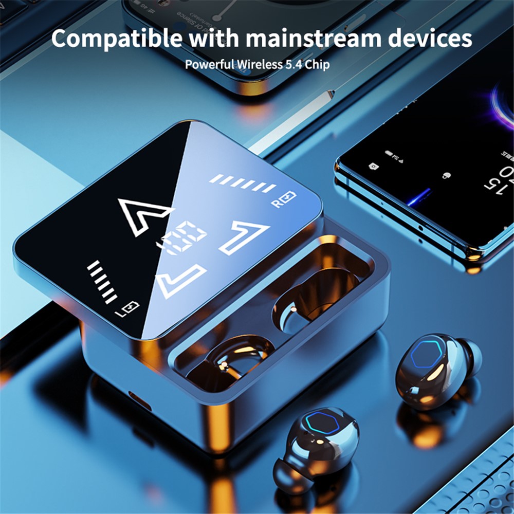 M48pro Wireless In-ear Bluetooth-compatible Earbuds HiFi Sound IPX7 Waterproof Headphones
