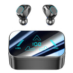 M48 Bluetooth-compatible Earphones Noise Reduction Gaming Wireless Earbuds with Digital Display Sliding Charging Case