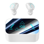 M48 Bluetooth-compatible Earphones Noise Reduction Gaming Wireless Earbuds with Digital Display Sliding Charging Case
