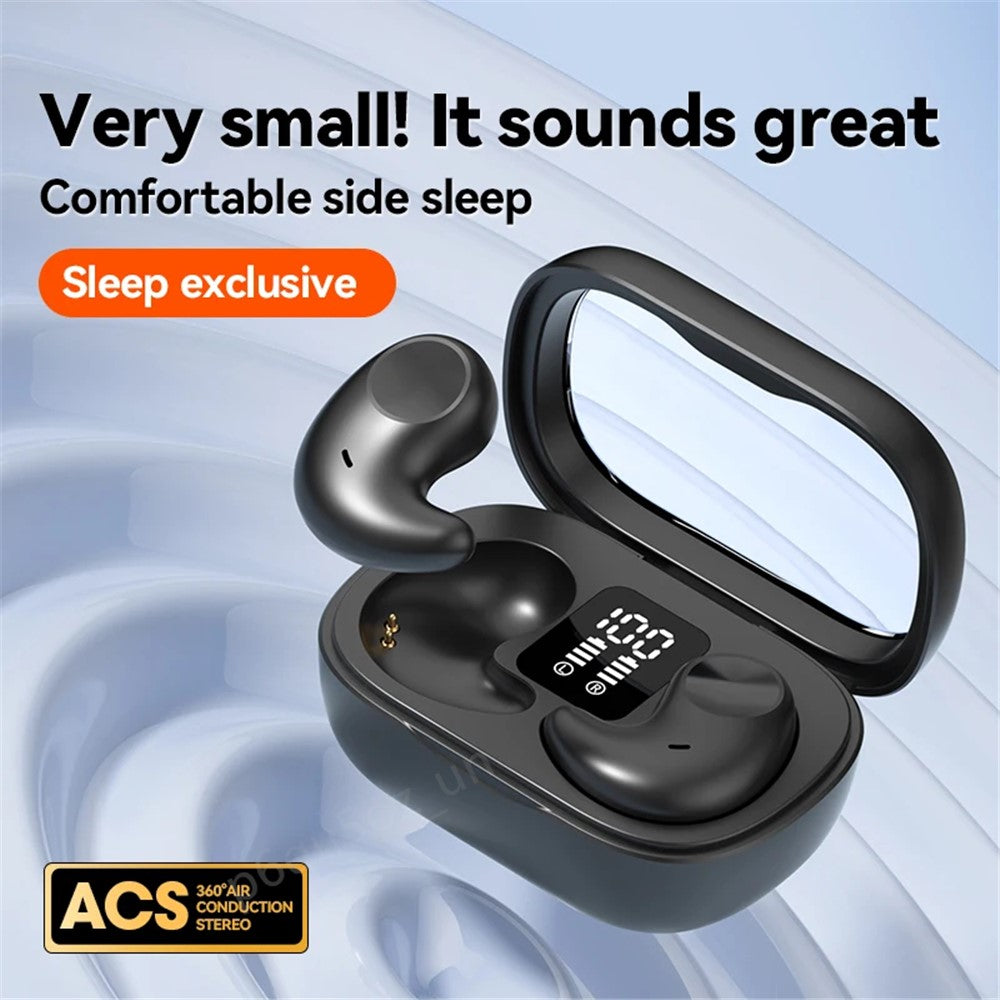 M51 Mini Bluetooth-compatible Earphones Noise Reduction Wireless Sleep Earbuds with Charging Case for Side Sleepers