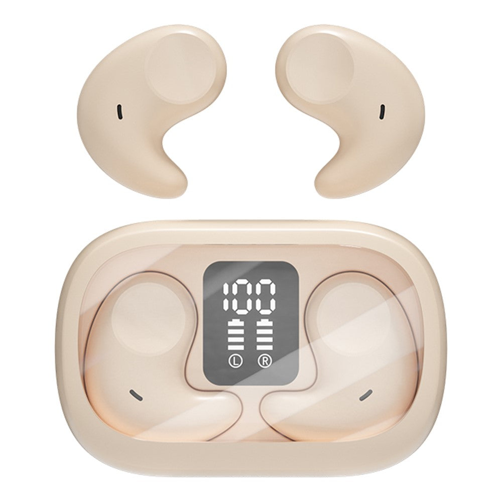 M51 Mini Bluetooth-compatible Earphones Noise Reduction Wireless Sleep Earbuds with Charging Case for Side Sleepers