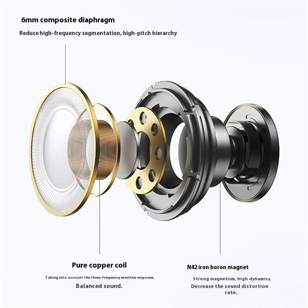 DUDAO U17s TWS Bluetooth-compatible Earphones Mini In-Ear Noise Reduction Wireless Music Headset