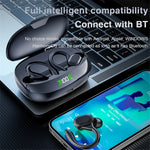 SP16 TWS Bluetooth-kompatible høretelefoner ørekrog in-ear trådløst musikheadset med digitalt display og opladningsboks
