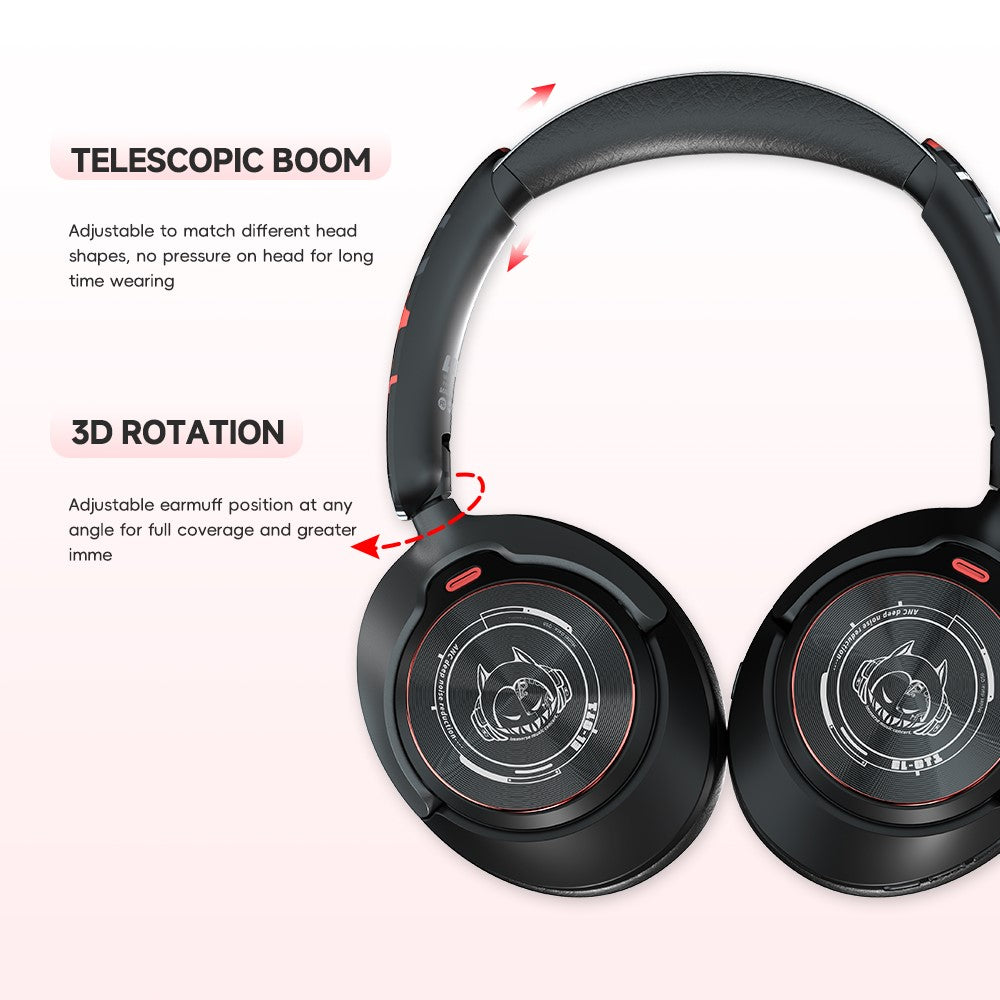 EL-GT1 Wireless Stereo Bluetooth-compatible Headphone Over-Ear ANC Gaming Music Headset