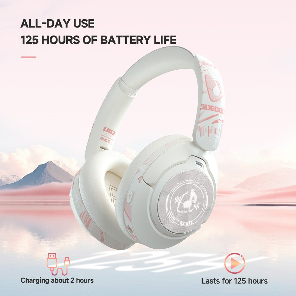 EL-GT1 Wireless Stereo Bluetooth-compatible Headphone Over-Ear ANC Gaming Music Headset