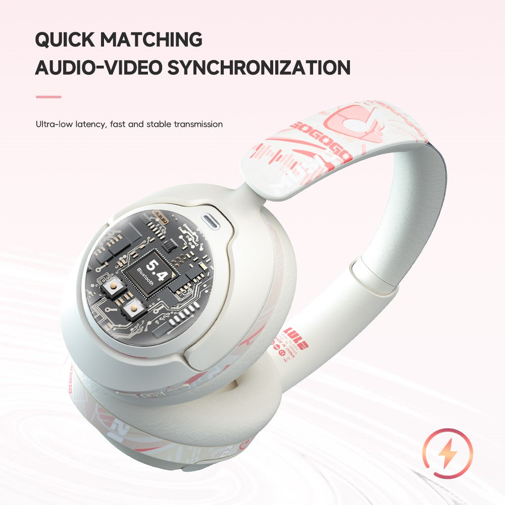 EL-GT1 Wireless Stereo Bluetooth-compatible Headphone Over-Ear ANC Gaming Music Headset