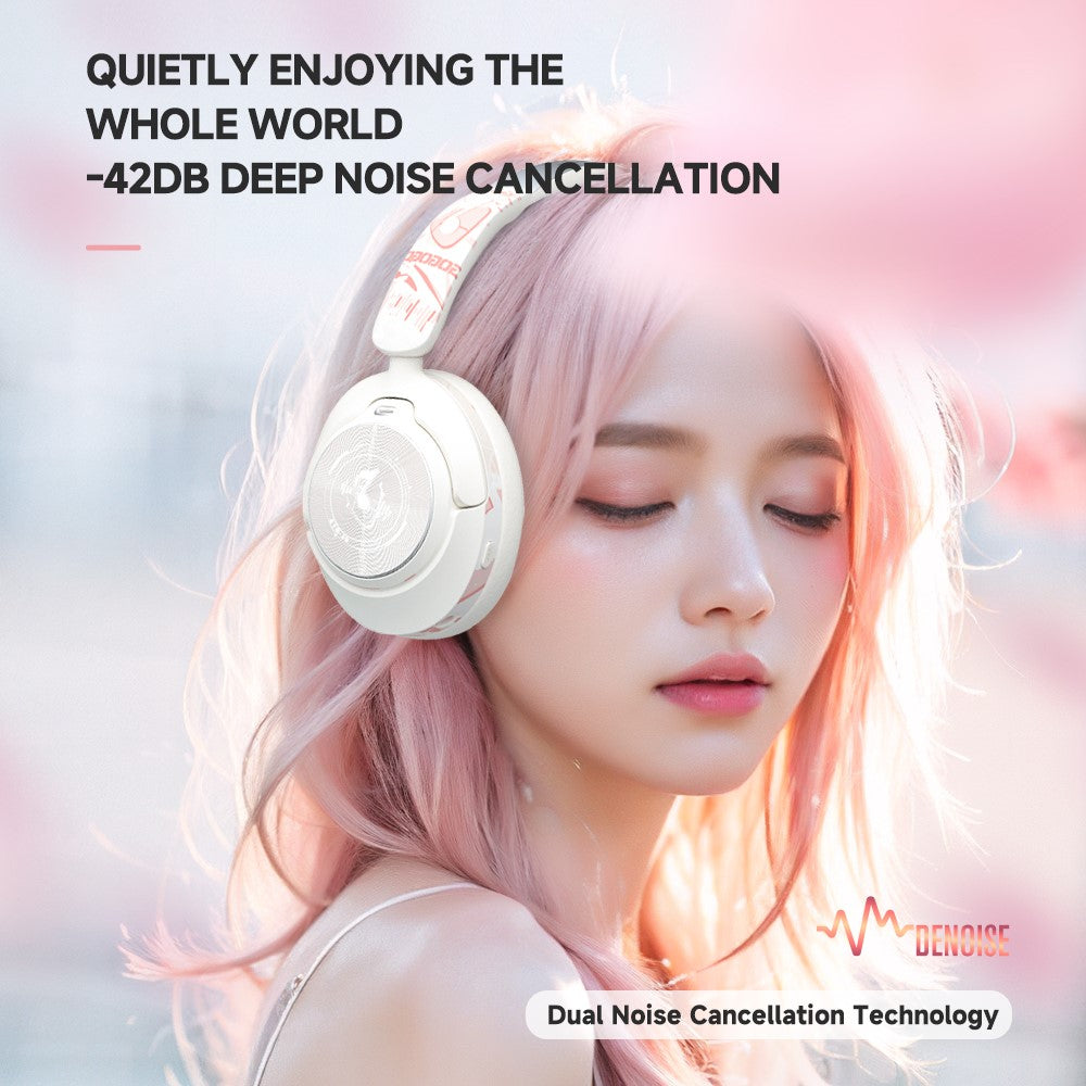 EL-GT1 Wireless Stereo Bluetooth-compatible Headphone Over-Ear ANC Gaming Music Headset
