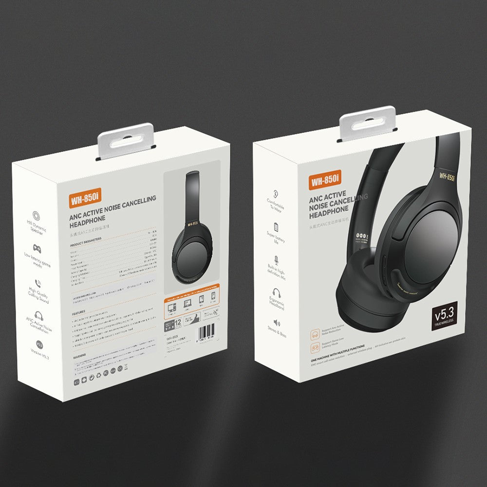 WH-850i Wireless ANC Heavy Bass Headphone Over-Ear Bluetooth-compatible Gaming Music Headset
