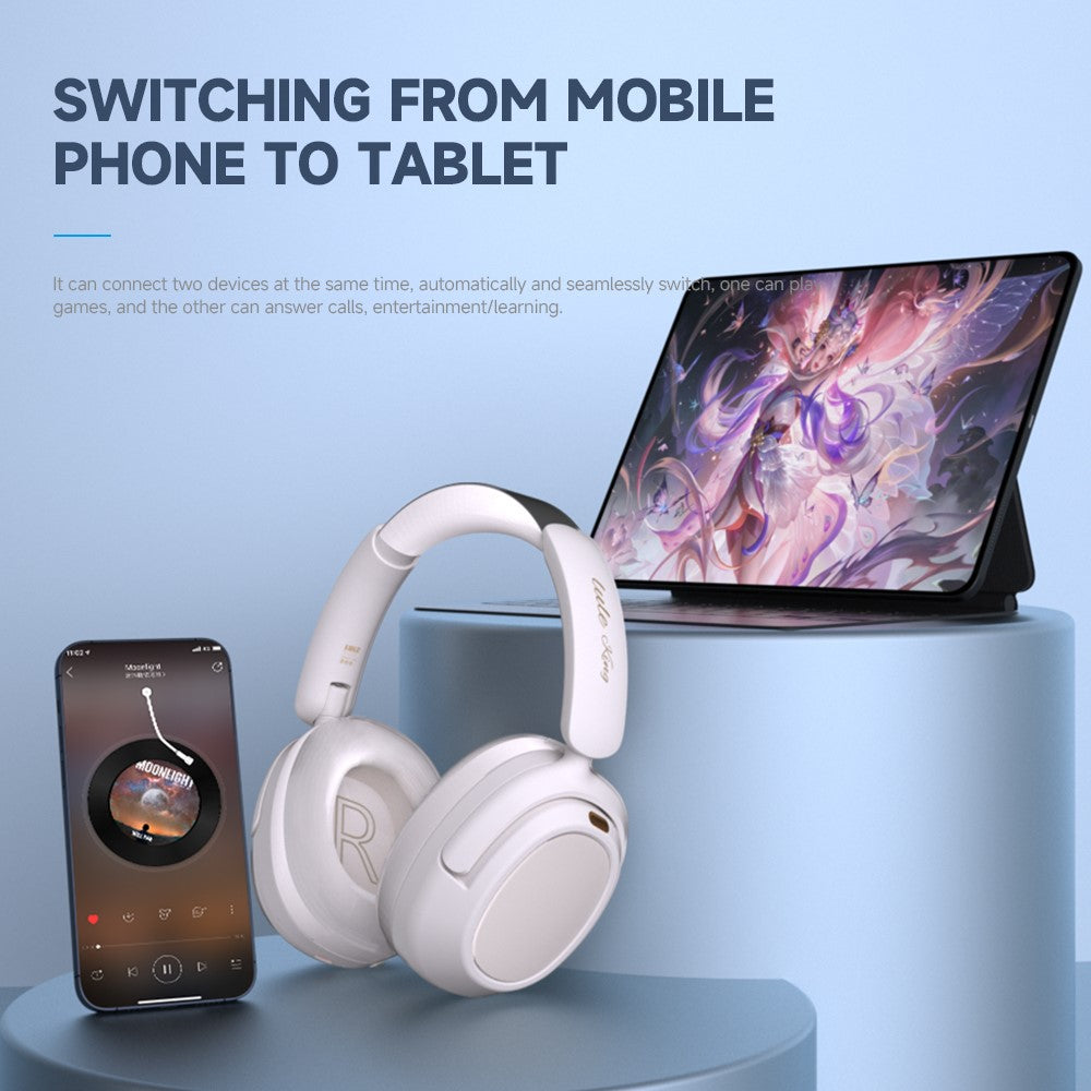 LULE King 2.4G Trådløst Bluetooth-kompatibelt Stereo Hovedtelefon Over-Ear Støjreducerende Gaming Musik Headset